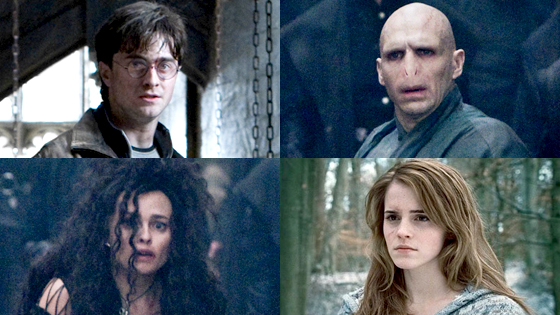 Daniel Radcliffe, Ralph Fiennes, Helena Bonham Carter, Emma Watson, Deathly Hallows Daniel Radcliffe, Ralph Fiennes, Helena Bonham Carter, Emma Watson, Deathly Hallows